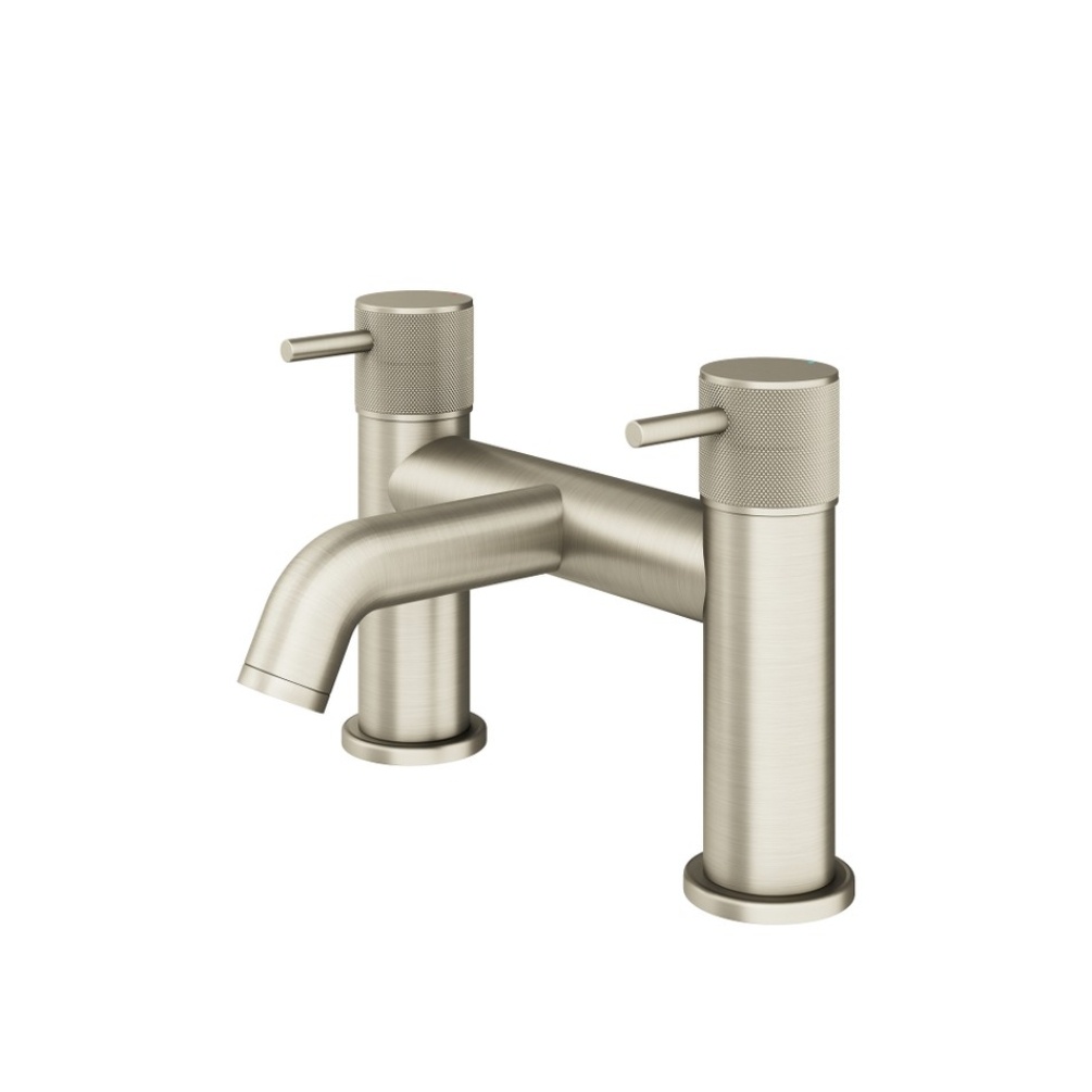 Product Cut out image of the Abacus Iso Pro Brushed Nickel Deck Mounted Bath Filler